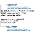 Load image into Gallery viewer, Dog Bone Seatbelt Buckle Collar - Mustaches Straight White/Black