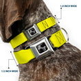 Load image into Gallery viewer, Dog Bone Seatbelt Buckle Collar - Neon Yellow