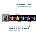 Load image into Gallery viewer, Dog Bone Seatbelt Buckle Collar - Nautical Star Black/Multi Color