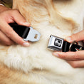 Load image into Gallery viewer, Dog Bone Seatbelt Buckle Collar - Nautical Star Black/White/Rainbow