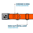 Load image into Gallery viewer, Dog Bone Seatbelt Buckle Collar - Neon Orange