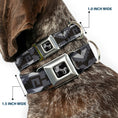 Load image into Gallery viewer, Dog Bone Seatbelt Buckle Collar - Navajo2 Grays