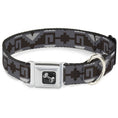 Load image into Gallery viewer, Dog Bone Seatbelt Buckle Collar - Navajo2 Grays