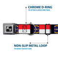 Load image into Gallery viewer, Dog Bone Seatbelt Buckle Collar - North Carolina Flag/Black