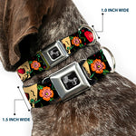 Dog Bone Seatbelt Buckle Collar - Only God Can Judge Me Black