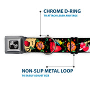 Dog Bone Seatbelt Buckle Collar - Only God Can Judge Me Black