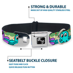 Dog Bone Seatbelt Buckle Collar - Octopus Cartoon
