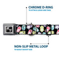 Load image into Gallery viewer, Dog Bone Seatbelt Buckle Collar - Owl Sketch Black/White/Multi Color