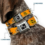 Dog Bone Seatbelt Buckle Collar - Old Western Multi Color