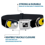 Dog Bone Seatbelt Buckle Collar - Owl Eyes 3