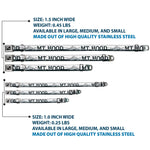 Dog Bone Seatbelt Buckle Collar - Oregon MT. HOOD Scenery White/Grays