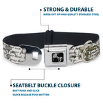 Dog Bone Seatbelt Buckle Collar - Poems