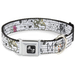 Dog Bone Seatbelt Buckle Collar - Poems