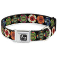 Load image into Gallery viewer, Dog Bone Seatbelt Buckle Collar - Poker Chips 1