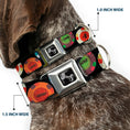Load image into Gallery viewer, Dog Bone Seatbelt Buckle Collar - Poker Chips 2