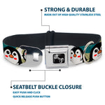 Dog Bone Seatbelt Buckle Collar - Penguin Cartoon