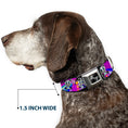 Load image into Gallery viewer, Dog Bone Seatbelt Buckle Collar - Panda Hat Animals w/Bright Color Burst