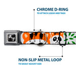 Dog Bone Seatbelt Buckle Collar - Panda w/Tiger Hat