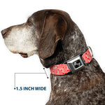 Dog Bone Seatbelt Buckle Collar - Peppermint Candies