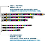 Dog Bone Seatbelt Buckle Collar - Punk You Black/Full Color