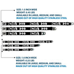 Dog Bone Seatbelt Buckle Collar - Punk You Black/White