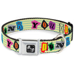 Dog Bone Seatbelt Buckle Collar - Punk You Legal Pad/Full Color