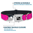Load image into Gallery viewer, Dog Bone Seatbelt Buckle Collar - Rotating Squares Pink/Purple