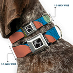 Dog Bone Seatbelt Buckle Collar - Polka Dots CLOSE-UP Black/Blue/Sage/Brown