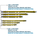 Dog Bone Seatbelt Buckle Collar - Racing Stripe2 Weathered Black/Yellow