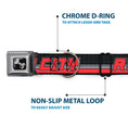 Load image into Gallery viewer, Dog Bone Seatbelt Buckle Collar - RIP CITY/Stripe/Mesh Black/Gray/Red