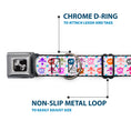 Load image into Gallery viewer, Dog Bone Seatbelt Buckle Collar - Skull & Fleur-de-Lis White/Multi Color