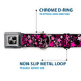 Load image into Gallery viewer, Dog Bone Seatbelt Buckle Collar - Stargazer Black/Pink
