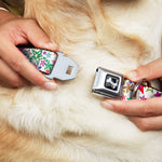 Dog Bone Seatbelt Buckle Collar - Stargazer White/Multi Color