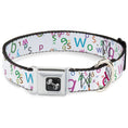 Load image into Gallery viewer, Dog Bone Seatbelt Buckle Collar - Stargazer White/Multi Color
