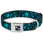 Dog Bone Seatbelt Buckle Collar - Stargazer Black/Blue