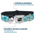 Dog Bone Seatbelt Buckle Collar - Stargazer White/Blue