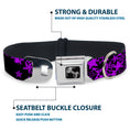 Load image into Gallery viewer, Dog Bone Seatbelt Buckle Collar - Stargazer Black/Purple