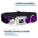 Dog Bone Seatbelt Buckle Collar - Stargazer Black/Purple