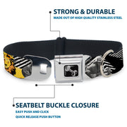 Dog Bone Seatbelt Buckle Collar - Safari