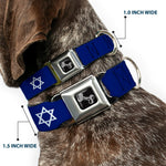 Dog Bone Seatbelt Buckle Collar - Star of David