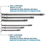 Dog Bone Seatbelt Buckle Collar - Stripe Transition Black/White