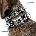 Load image into Gallery viewer, Dog Bone Seatbelt Buckle Collar - Skater Bubbles