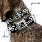 Dog Bone Seatbelt Buckle Collar - Skater Bubbles
