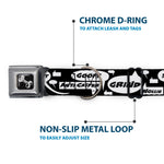 Dog Bone Seatbelt Buckle Collar - Skater Bubbles