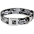 Load image into Gallery viewer, Dog Bone Seatbelt Buckle Collar - Skater Bubbles
