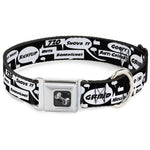 Dog Bone Seatbelt Buckle Collar - Skater Bubbles
