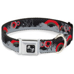 Dog Bone Seatbelt Buckle Collar - Starry Forest