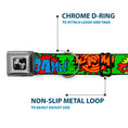 Load image into Gallery viewer, Dog Bone Seatbelt Buckle Collar - Sound Effects Green/Multi Color