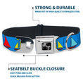 Load image into Gallery viewer, Dog Bone Seatbelt Buckle Collar - Sailboats Blue