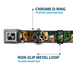 Dog Bone Seatbelt Buckle Collar - Trust No One Gray